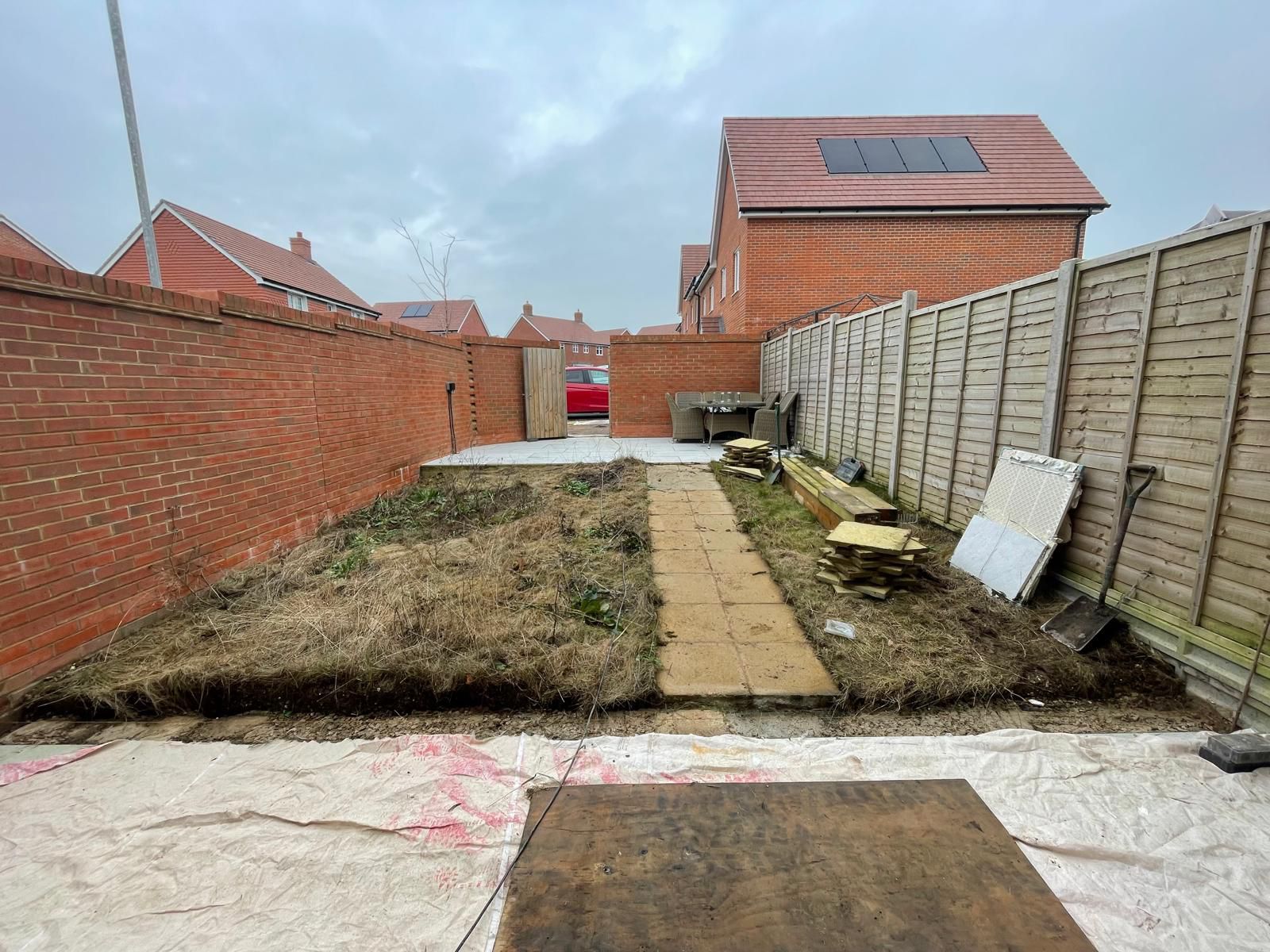 Garden before landscaping